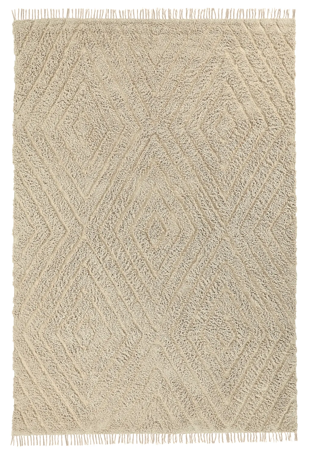 Shaggy koberce - Amberley Natural Cotton Shaggy (béžový)