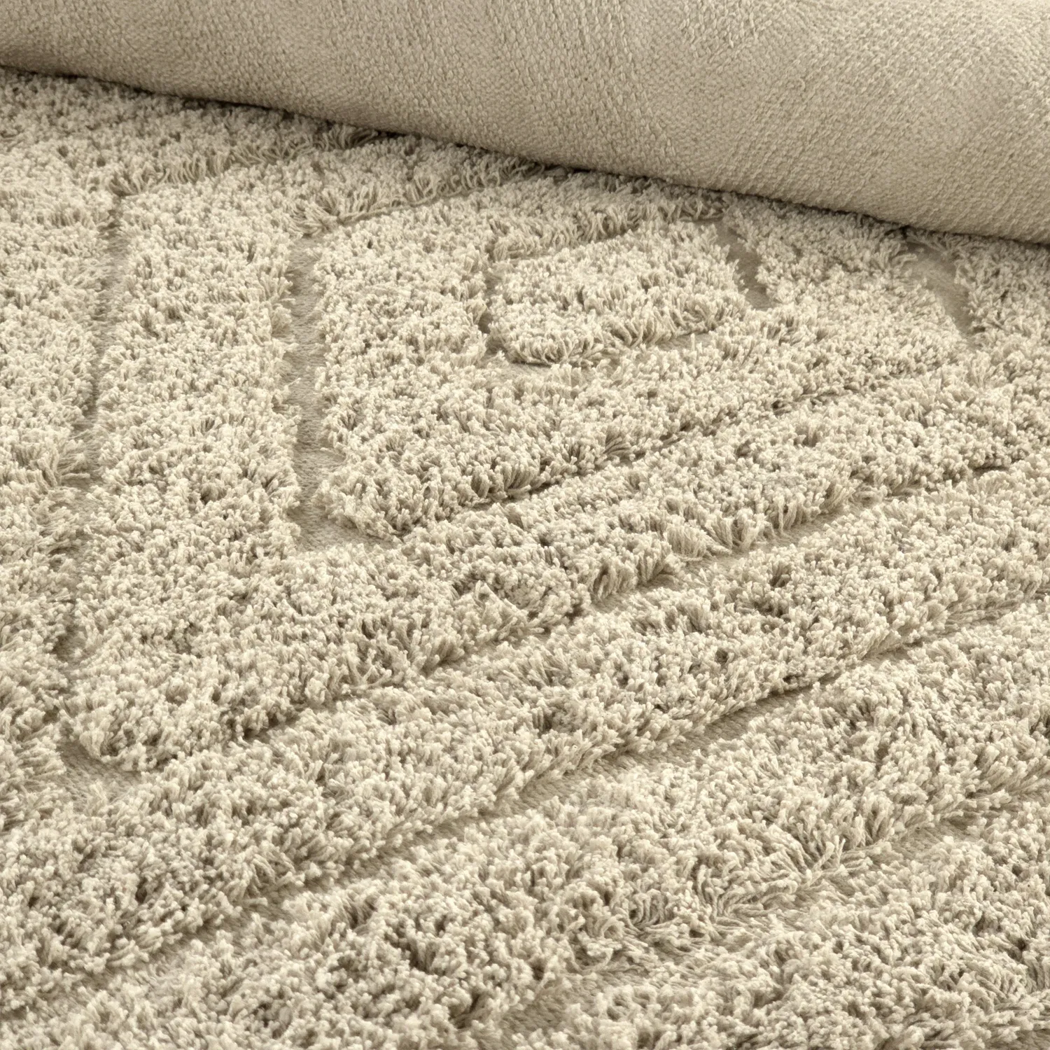 Shaggy koberce - Amberley Natural Cotton Shaggy (béžový)