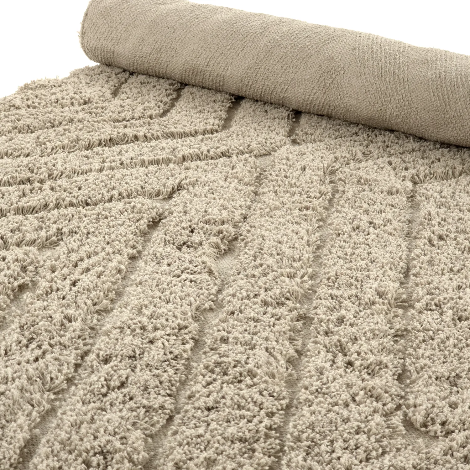 Shaggy koberce - Amberley Natural Cotton Shaggy (béžový)