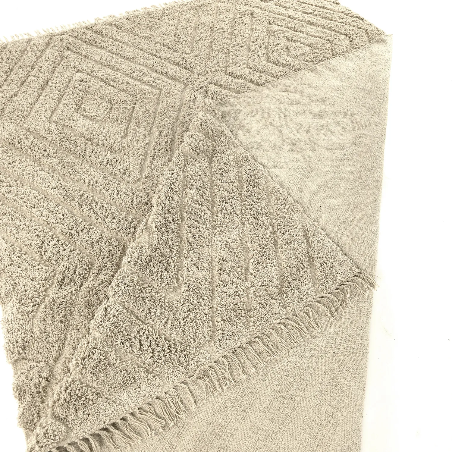 Shaggy koberce - Amberley Natural Cotton Shaggy (béžový)