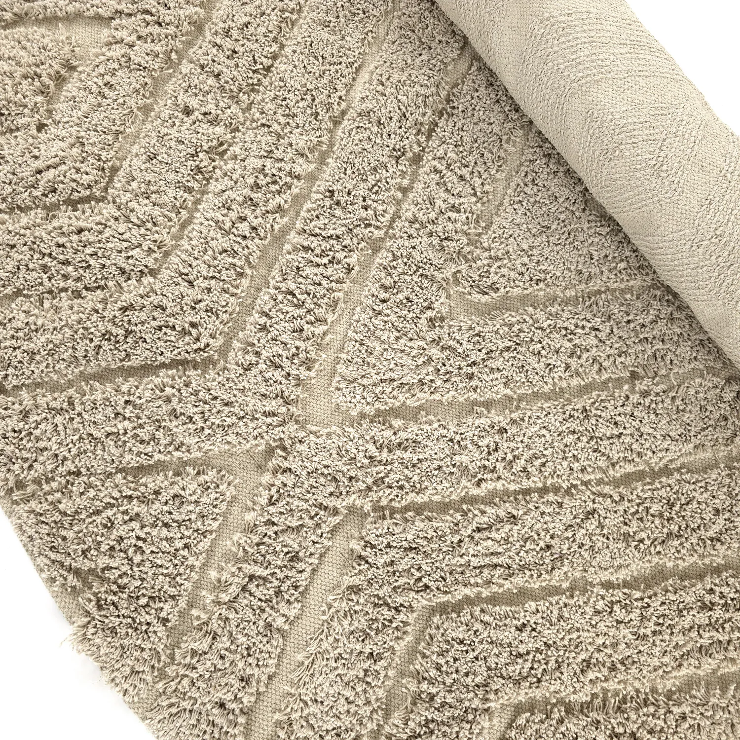 Kulatý koberec - Amberley Natural Cotton Shaggy (béžový)