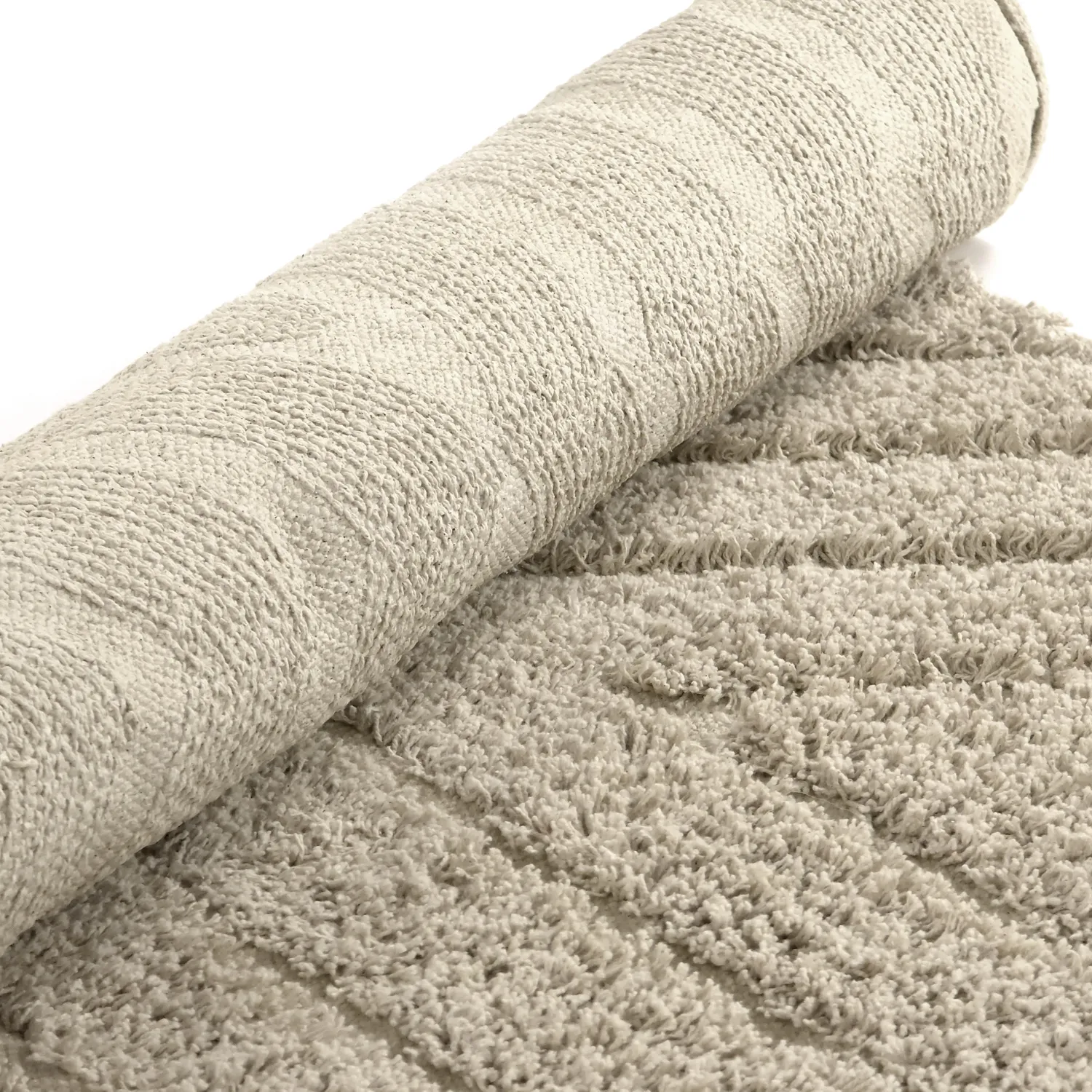 Kulatý koberec - Amberley Natural Cotton Shaggy (béžový)