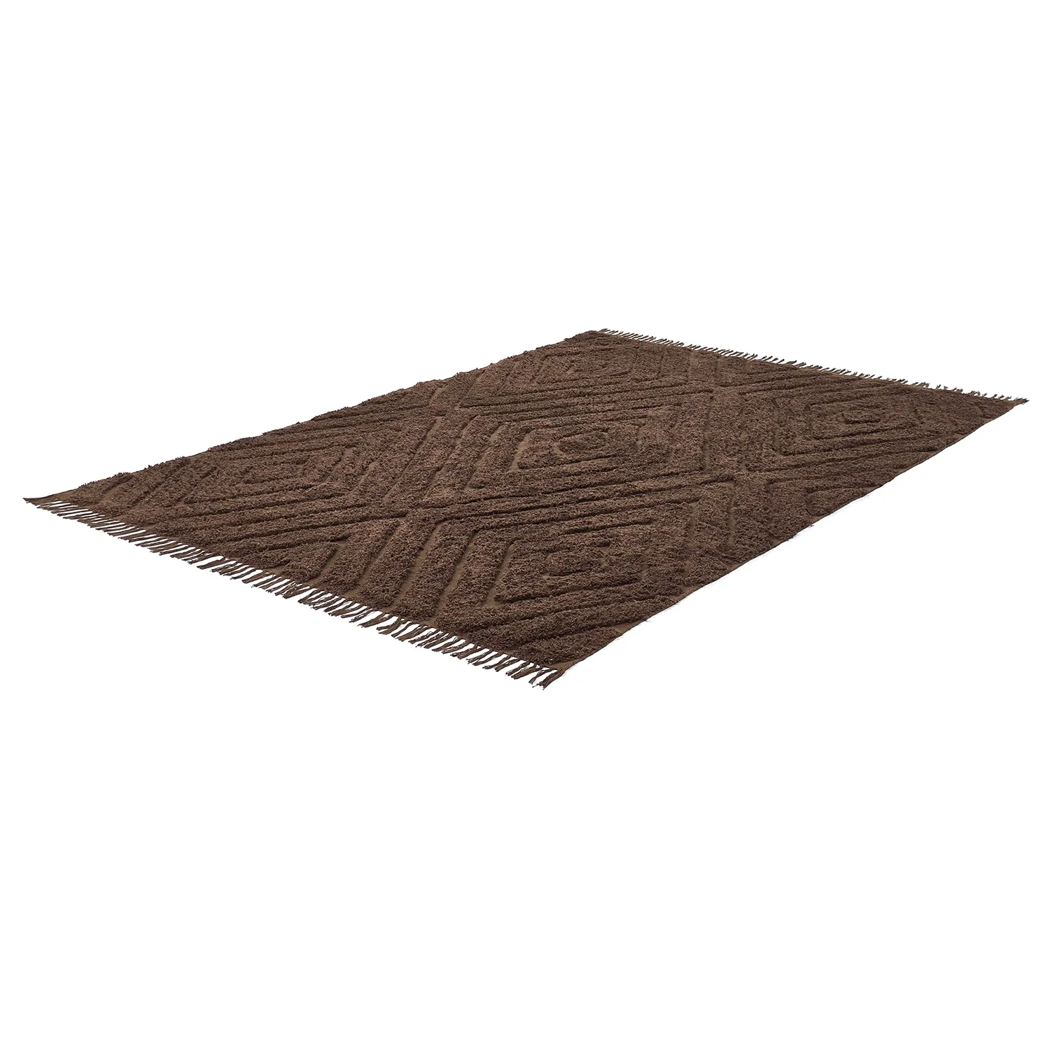 Shaggy koberce - Amberley Natural Cotton Shaggy (hnědý)