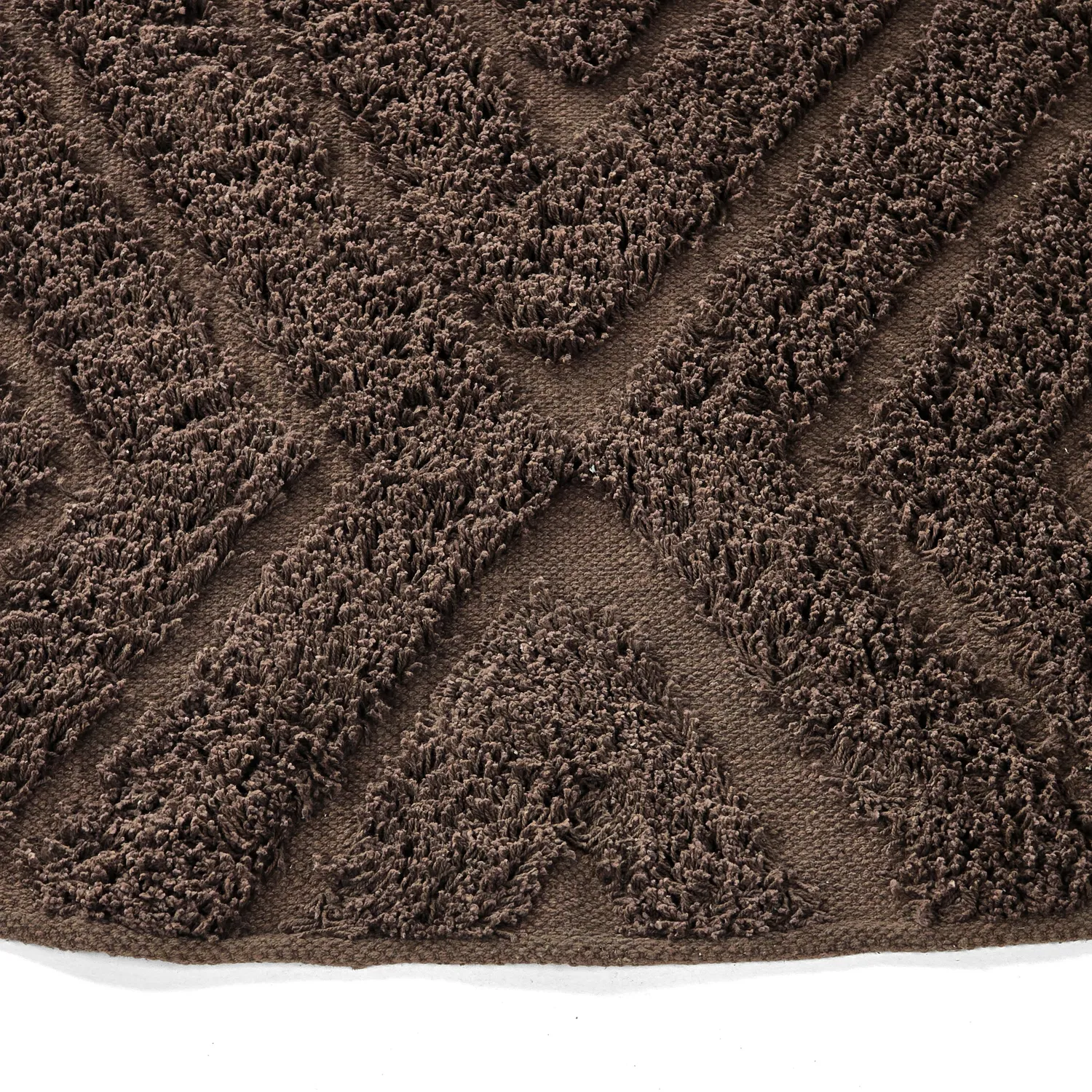 Kulatý koberec - Amberley Natural Cotton Shaggy (hnědý)
