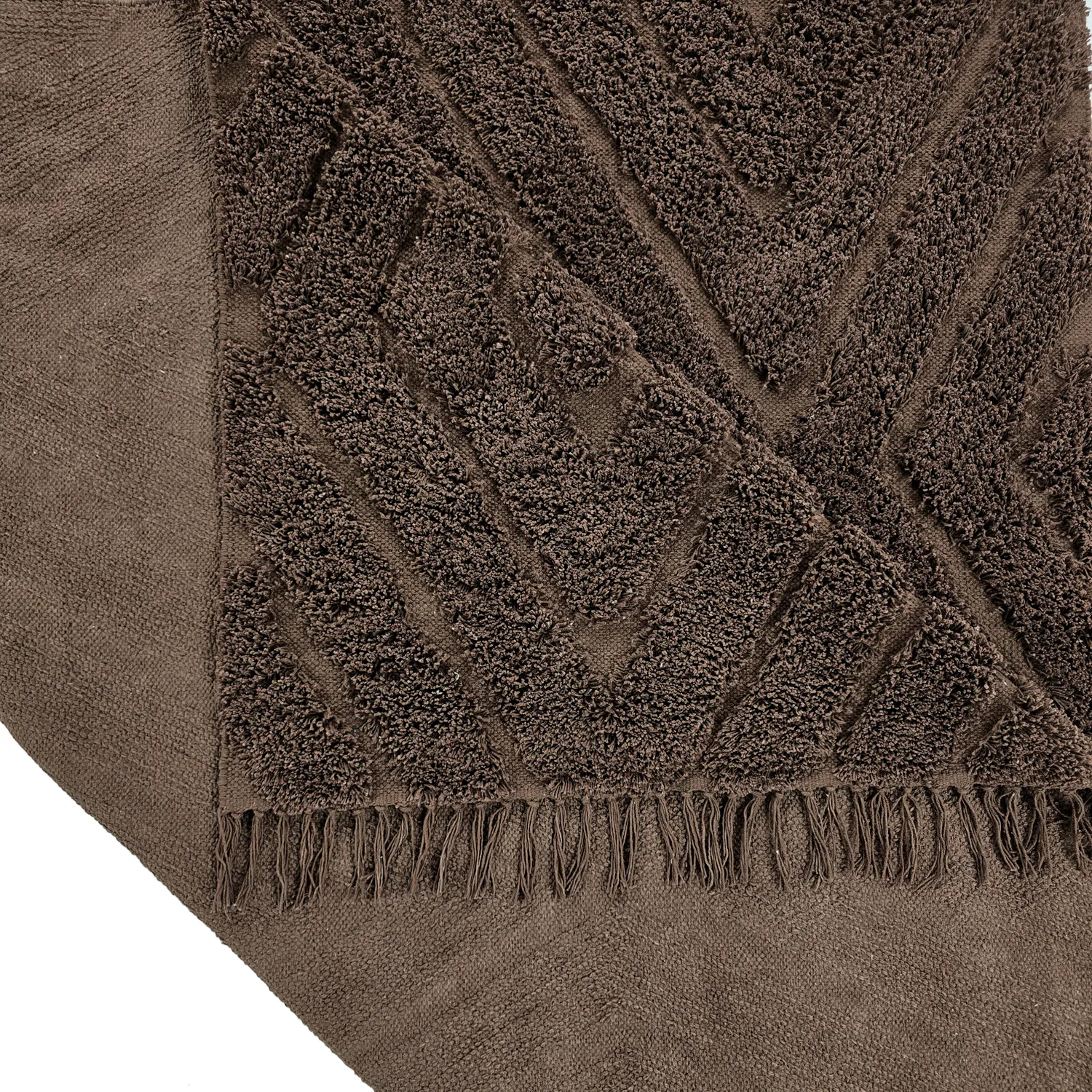 Shaggy koberce - Amberley Natural Cotton Shaggy (hnědý)