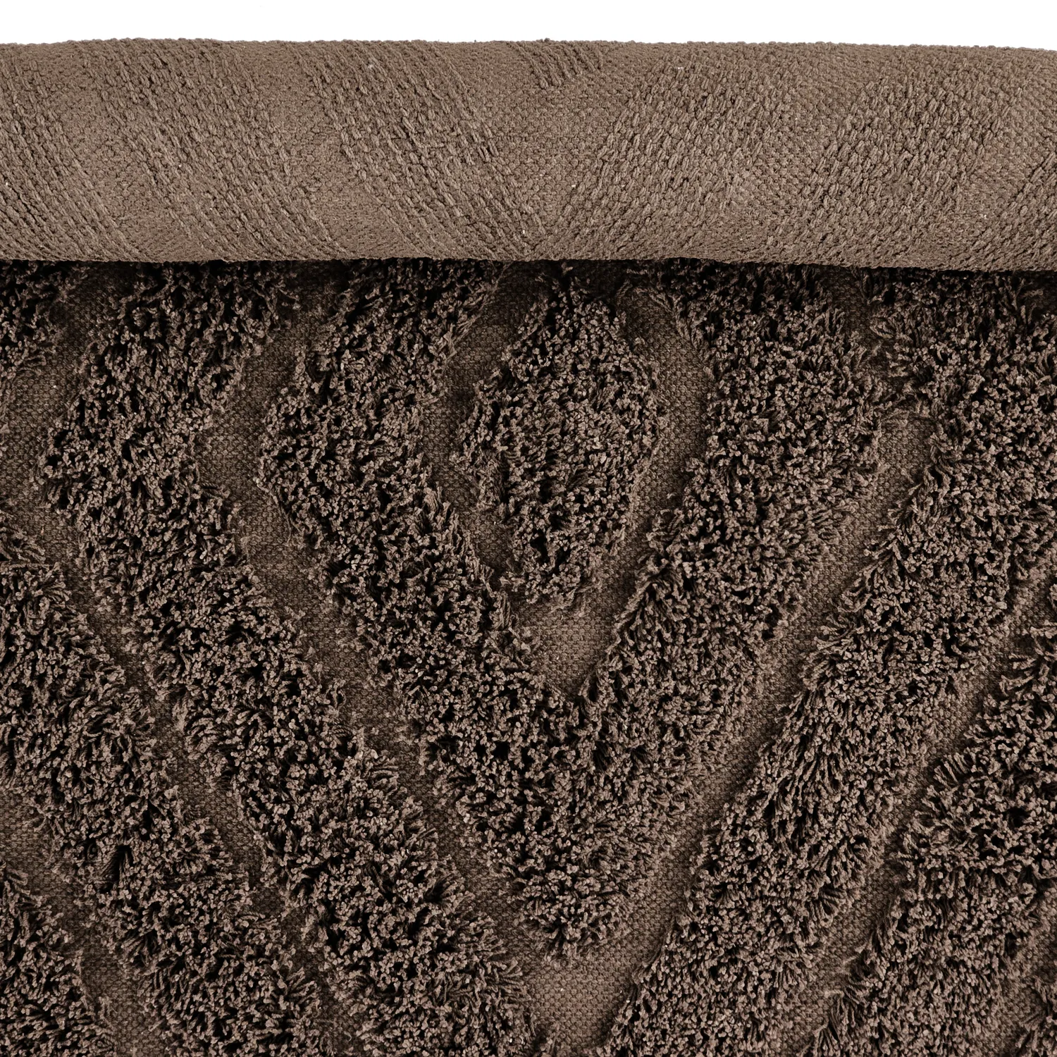 Kulatý koberec - Amberley Natural Cotton Shaggy (hnědý)