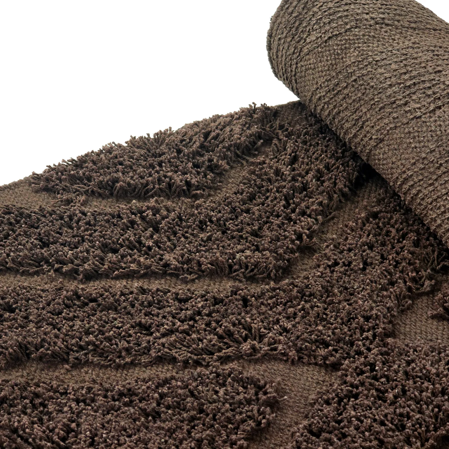 Shaggy koberce - Amberley Natural Cotton Shaggy (hnědý)