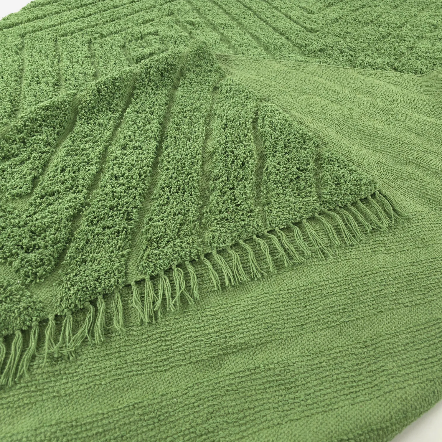 Shaggy koberce - Amberley Natural Cotton Shaggy (zelený)