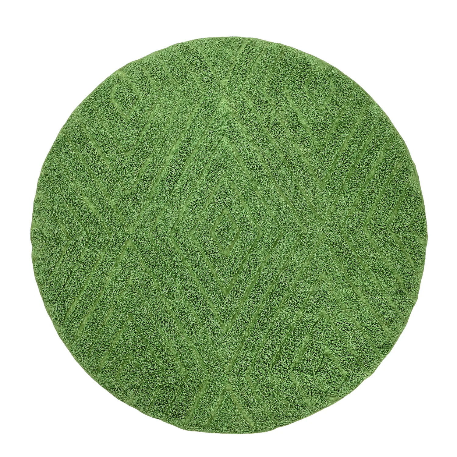 Kulatý koberec - Amberley Natural Cotton Shaggy (zelený)