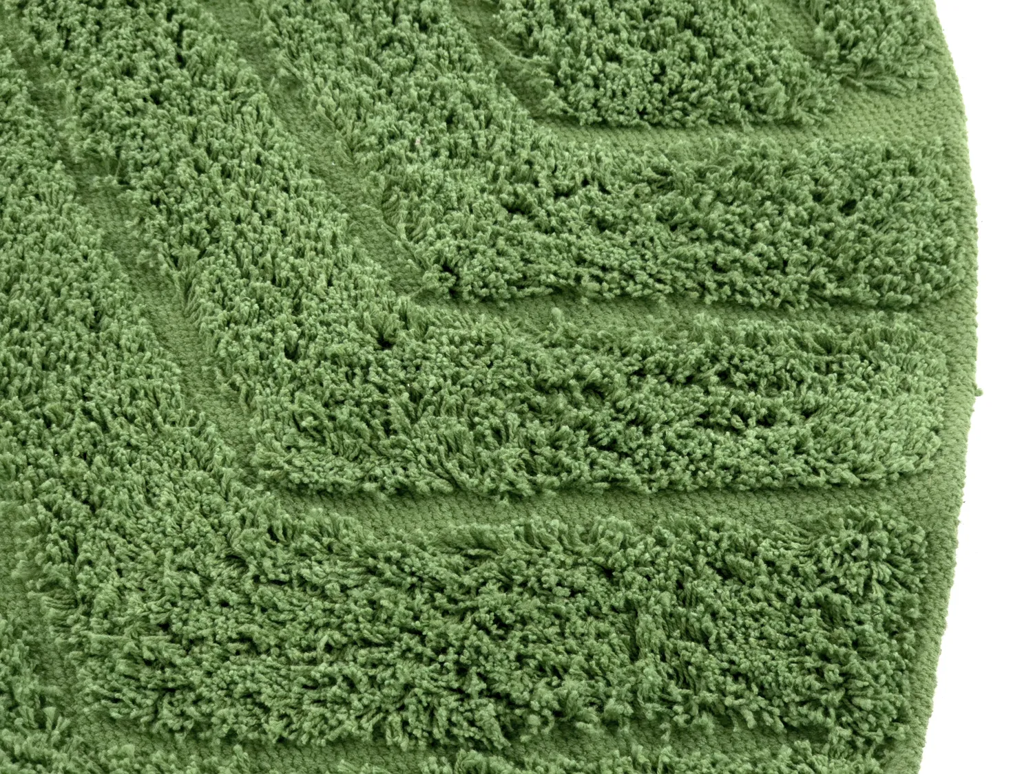 Kulatý koberec - Amberley Natural Cotton Shaggy (zelený)