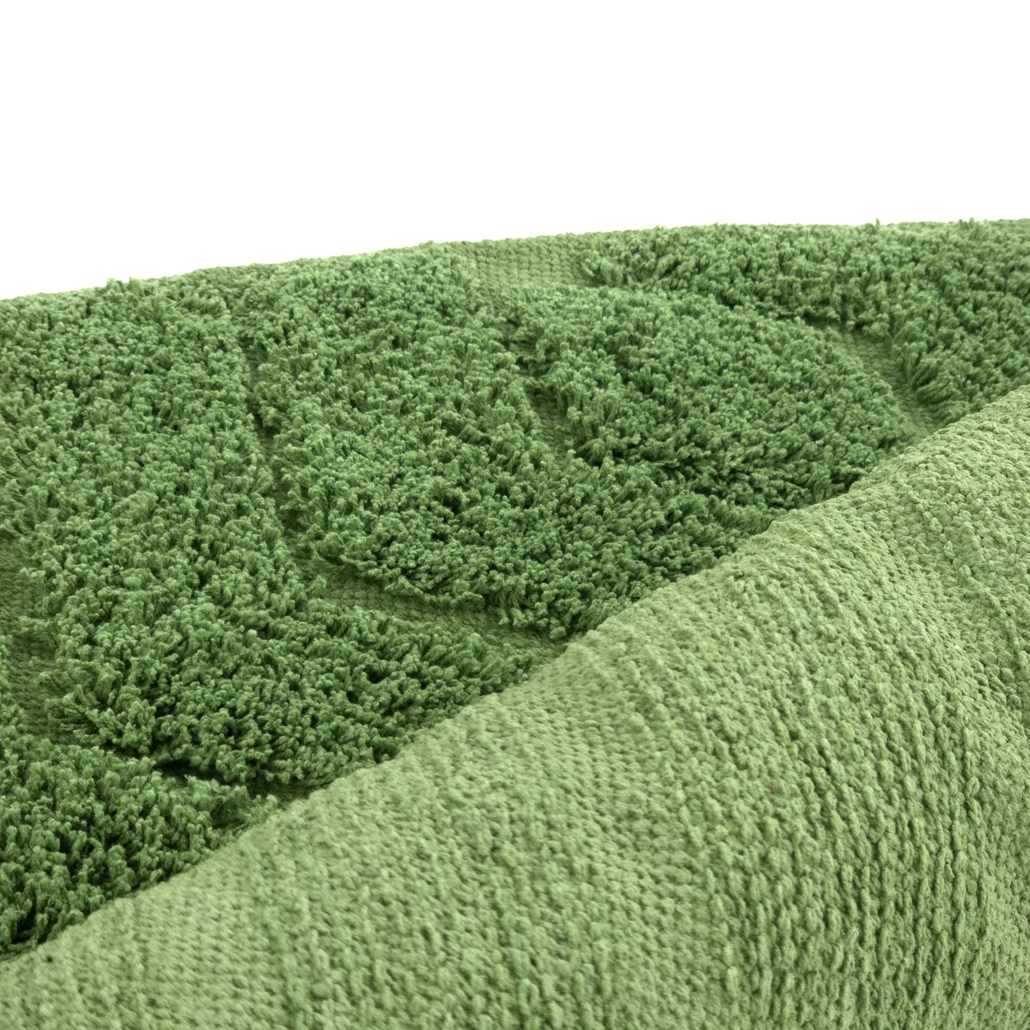 Kulatý koberec - Amberley Natural Cotton Shaggy (zelený)