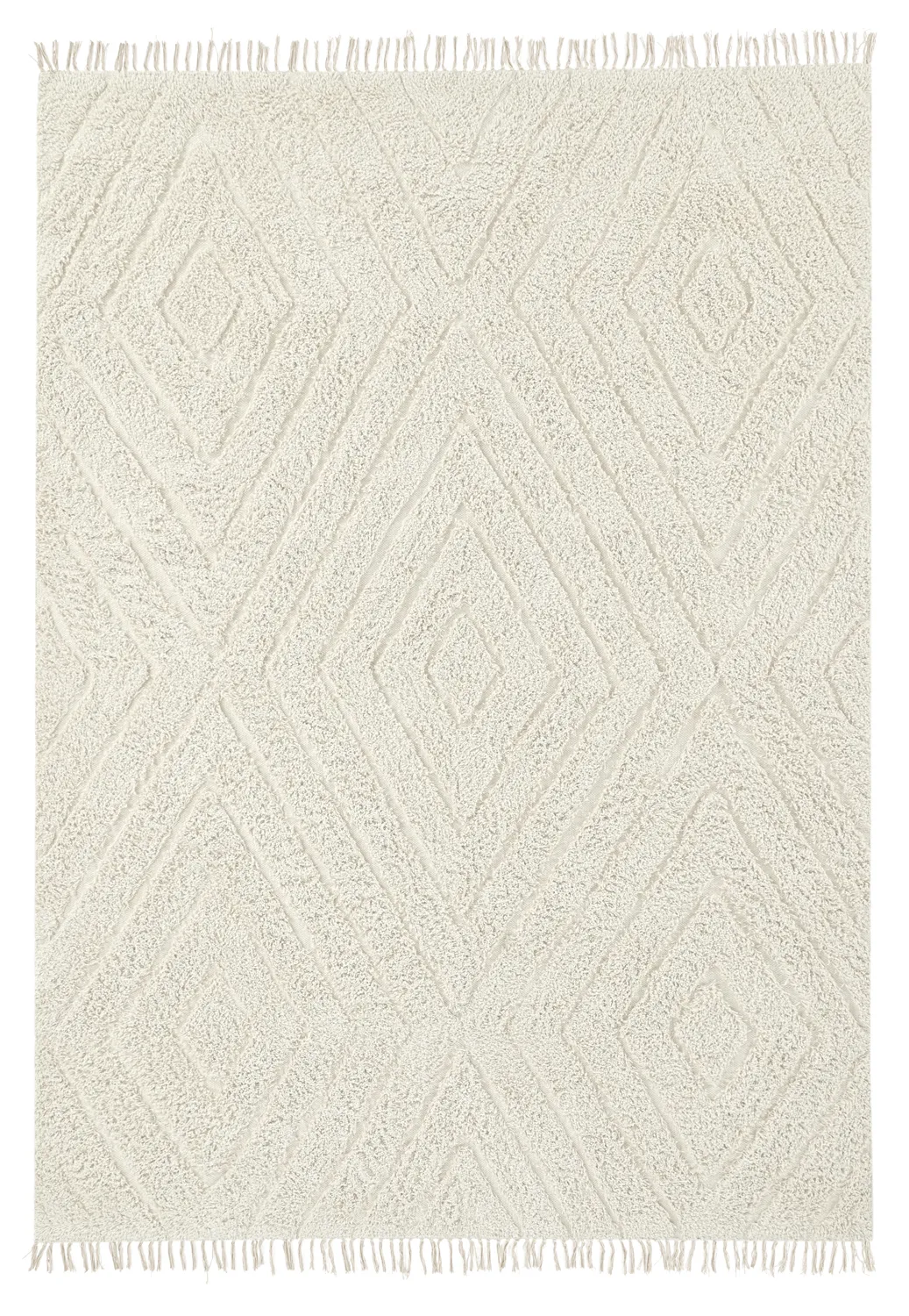 Shaggy koberce - Amberley Natural Cotton Shaggy (špinavě bílá)