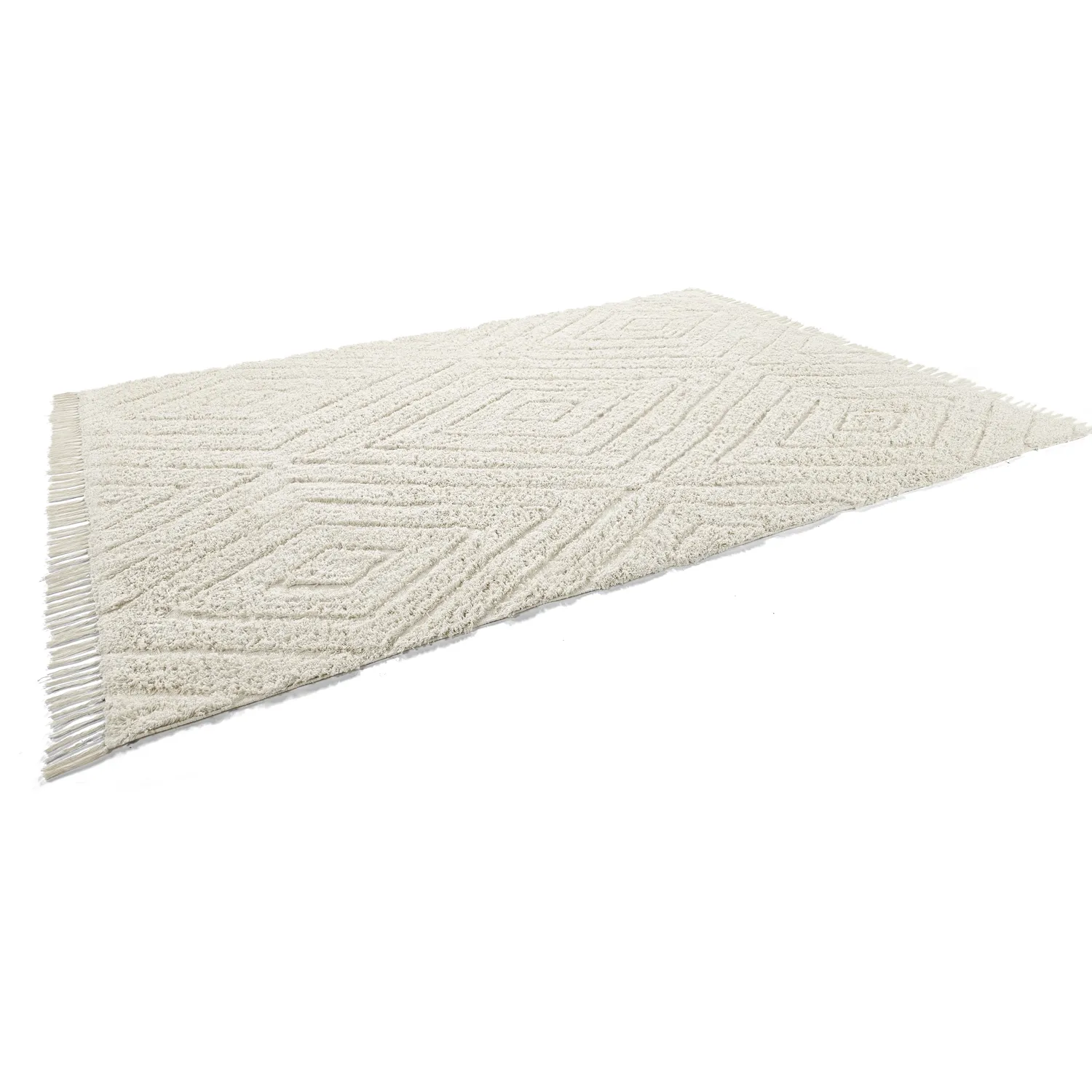 Shaggy koberce - Amberley Natural Cotton Shaggy (špinavě bílá)
