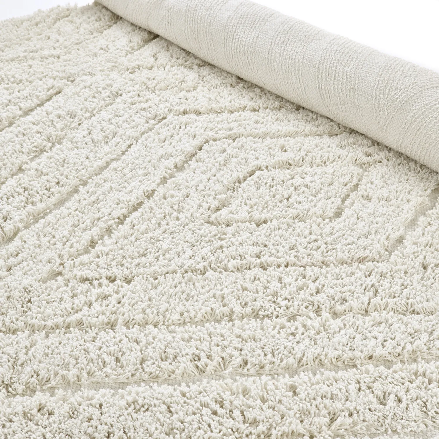 Shaggy koberce - Amberley Natural Cotton Shaggy (špinavě bílá)