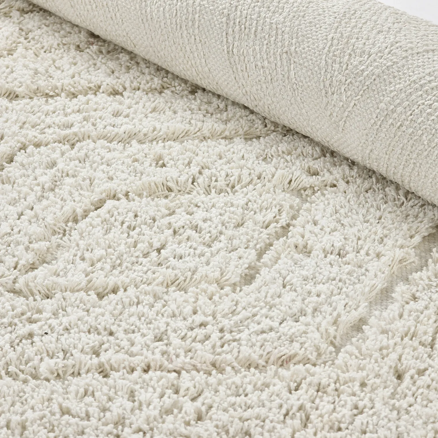 Shaggy koberce - Amberley Natural Cotton Shaggy (špinavě bílá)