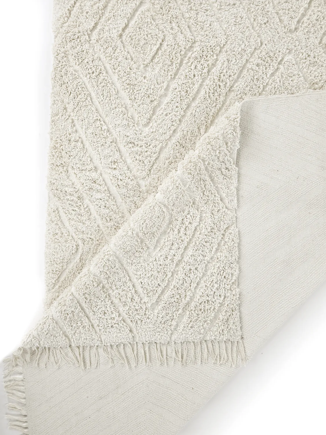 Shaggy koberce - Amberley Natural Cotton Shaggy (špinavě bílá)