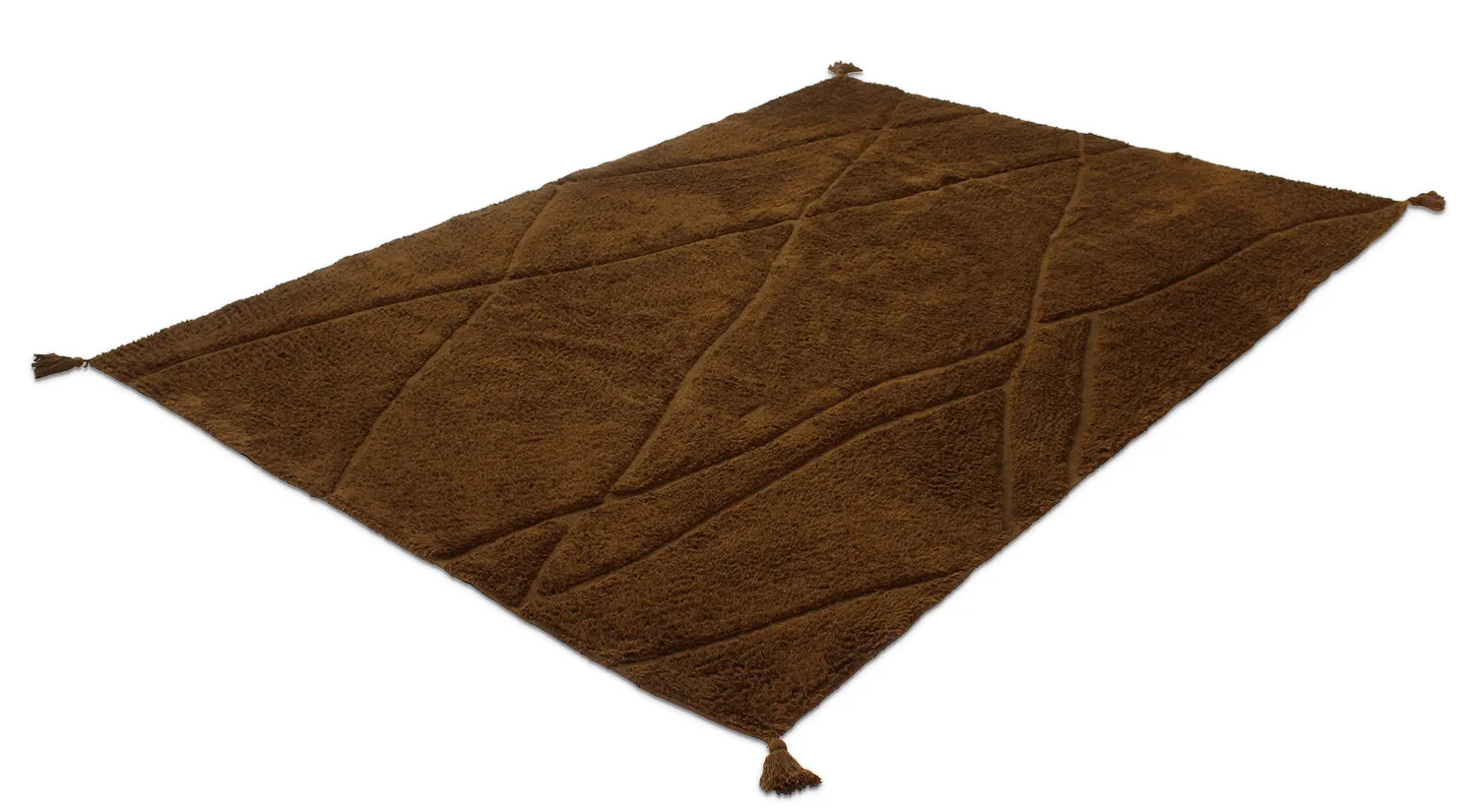 Shaggy koberce - Andrea Natural Cotton Shaggy (hnědá)
