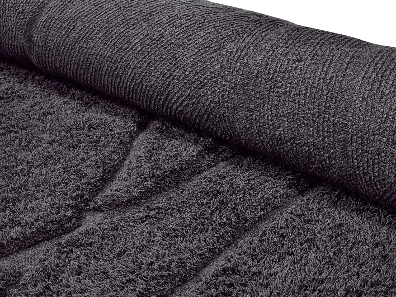 Kulatý koberec - Andrea Natural Cotton Shaggy (černá)