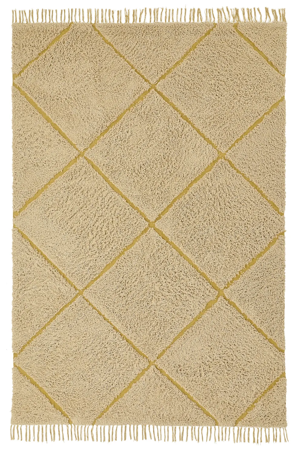 Shaggy koberce - Bellevue Natural Cotton Shaggy (béžová/hnědá)