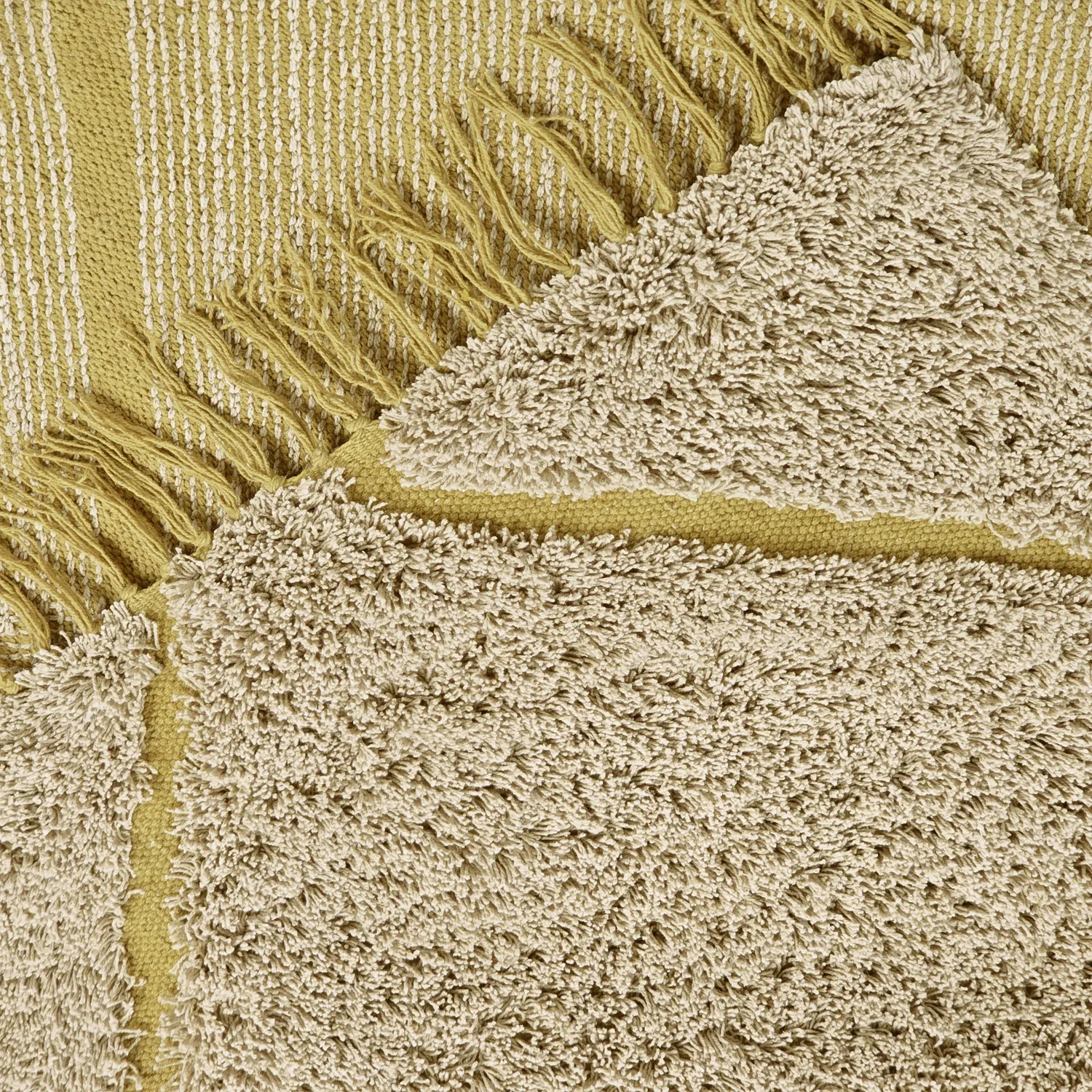 Shaggy koberce - Bellevue Natural Cotton Shaggy (béžová/hnědá)