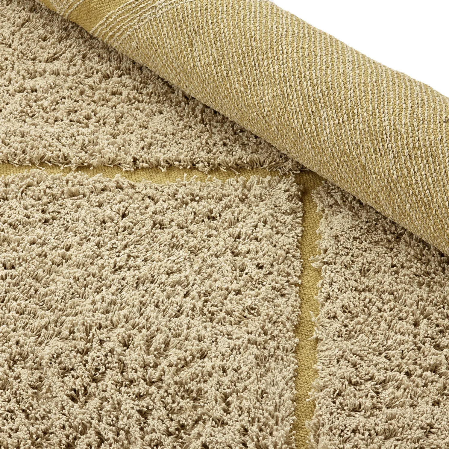 Shaggy koberce - Bellevue Natural Cotton Shaggy (béžová/hnědá)