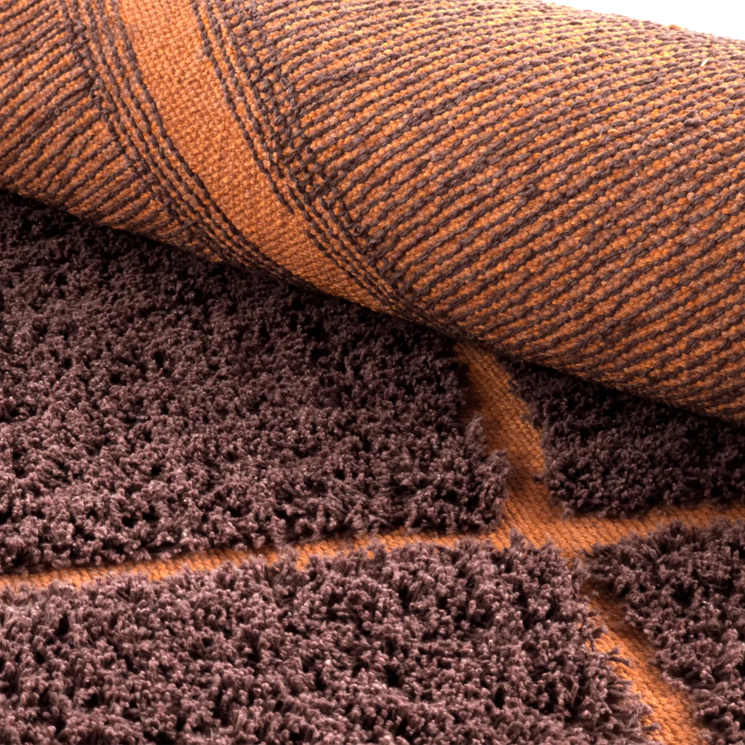 Shaggy koberce - Bellevue Natural Cotton Shaggy (červená/oranžová)