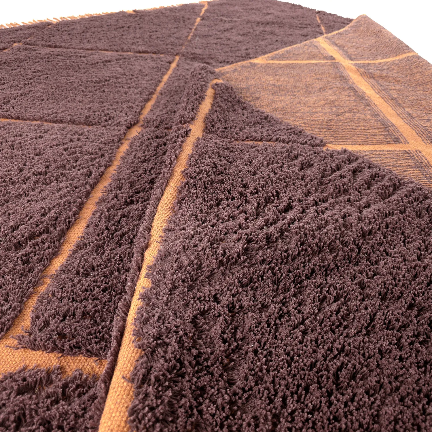 Shaggy koberce - Bellevue Natural Cotton Shaggy (červená/oranžová)