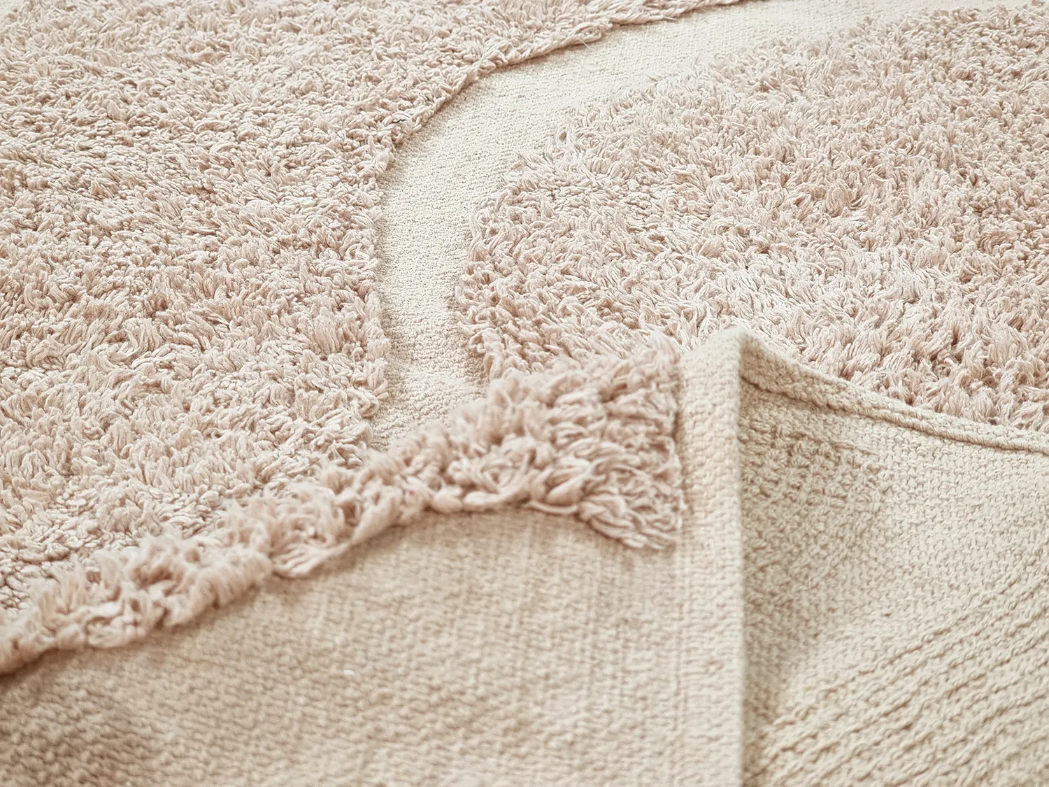 Shaggy koberce - Bonnie Natural Cotton Shaggy (béžová)