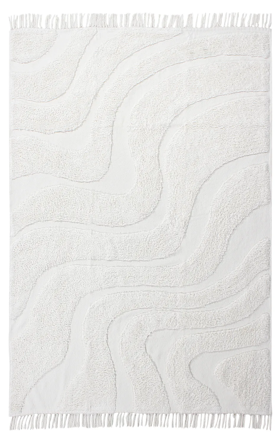 Shaggy koberce - Bonnie Natural Cotton Shaggy (offwhite)