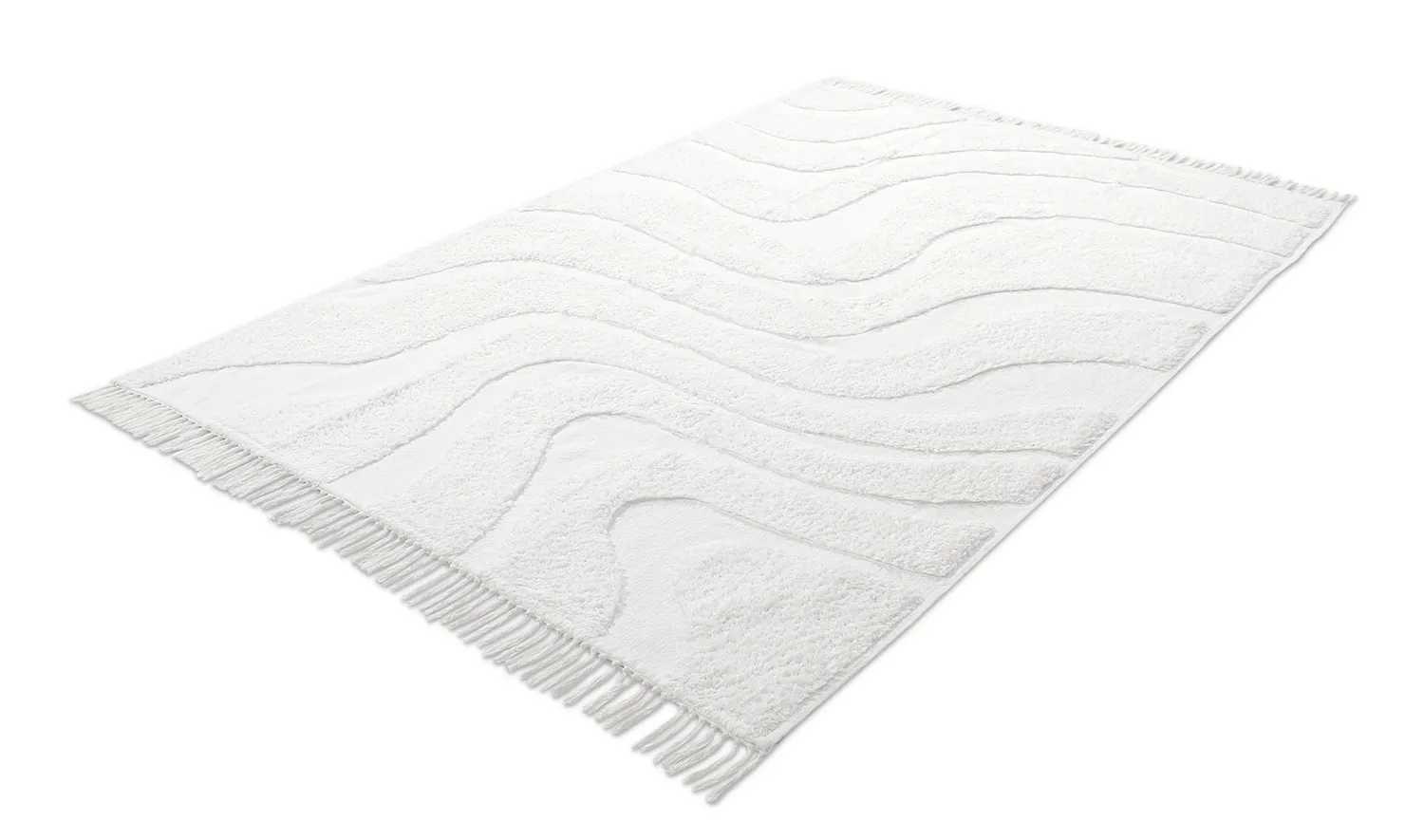Shaggy koberce - Bonnie Natural Cotton Shaggy (offwhite)
