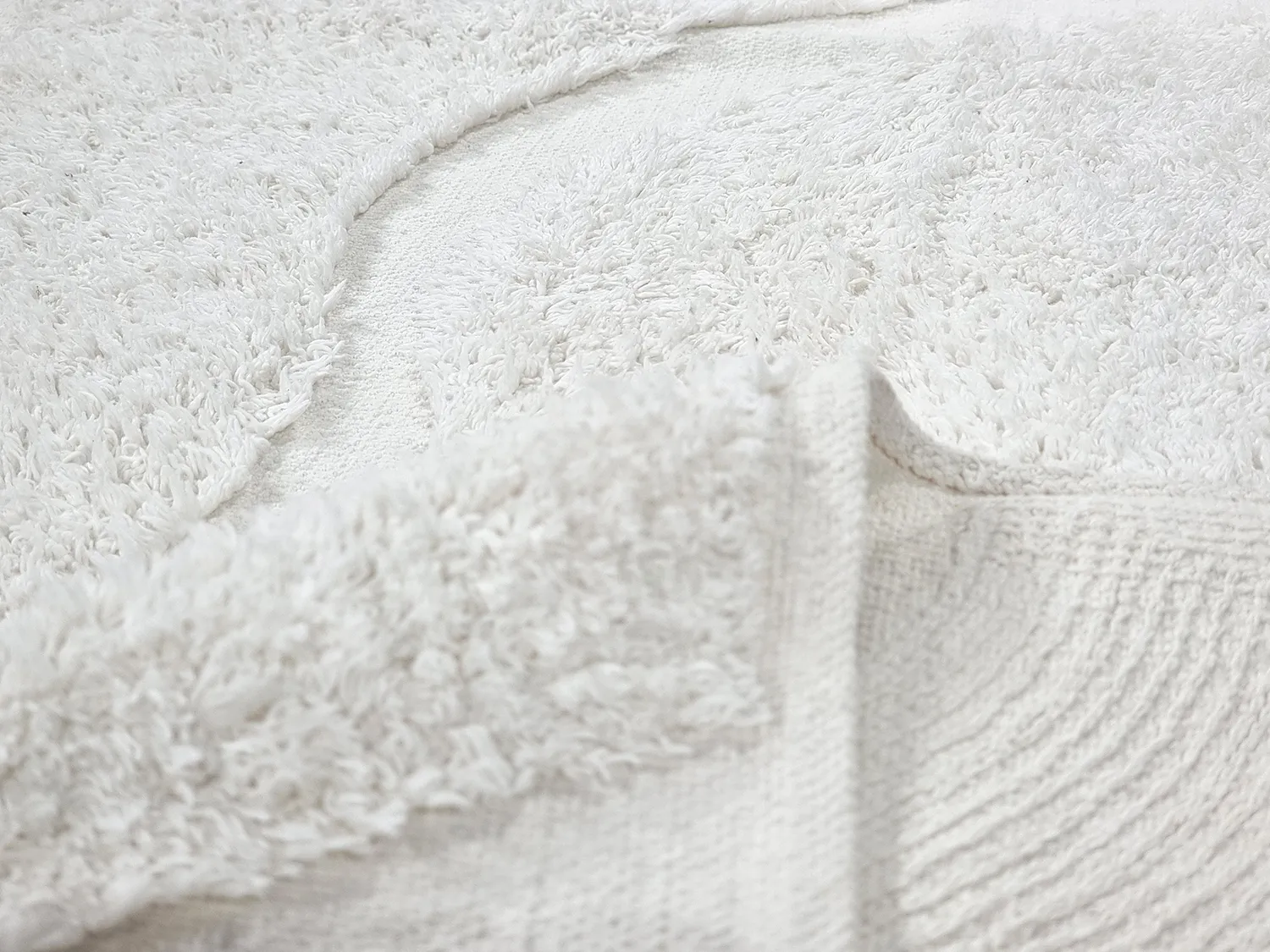 Kulatý koberec - Bonnie Natural Cotton Shaggy (offwhite)
