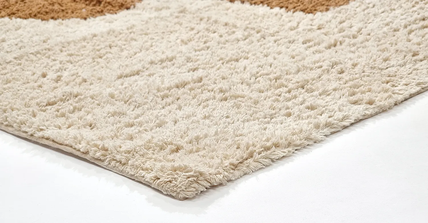 Shaggy koberce - Cervia Natural Cotton Shaggy (béžová)