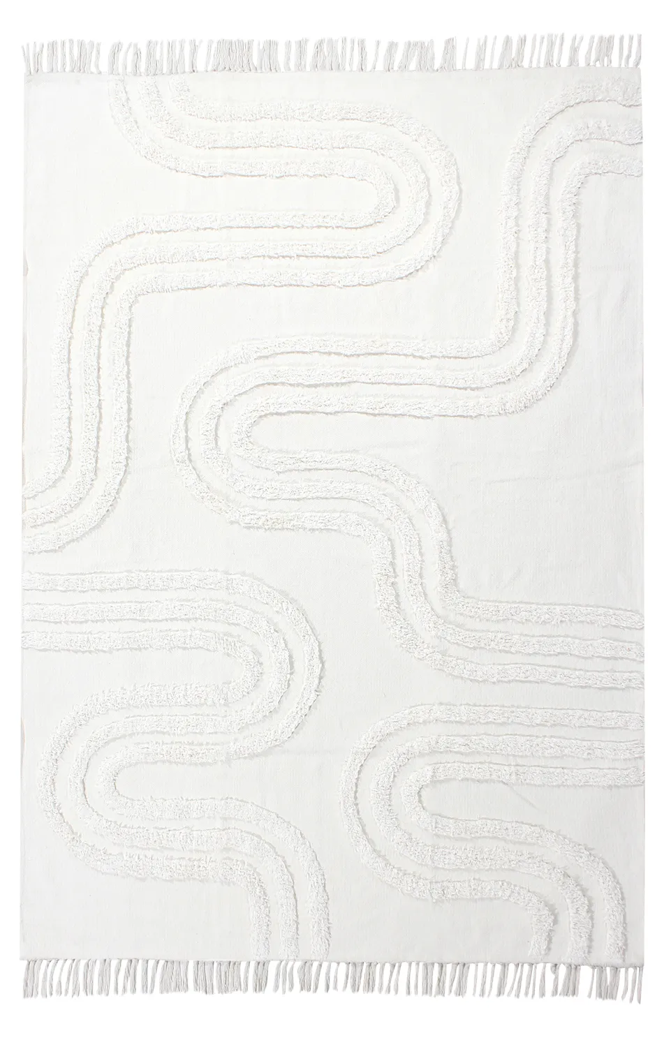 Shaggy koberce - Como Natural Cotton Shaggy (offwhite)
