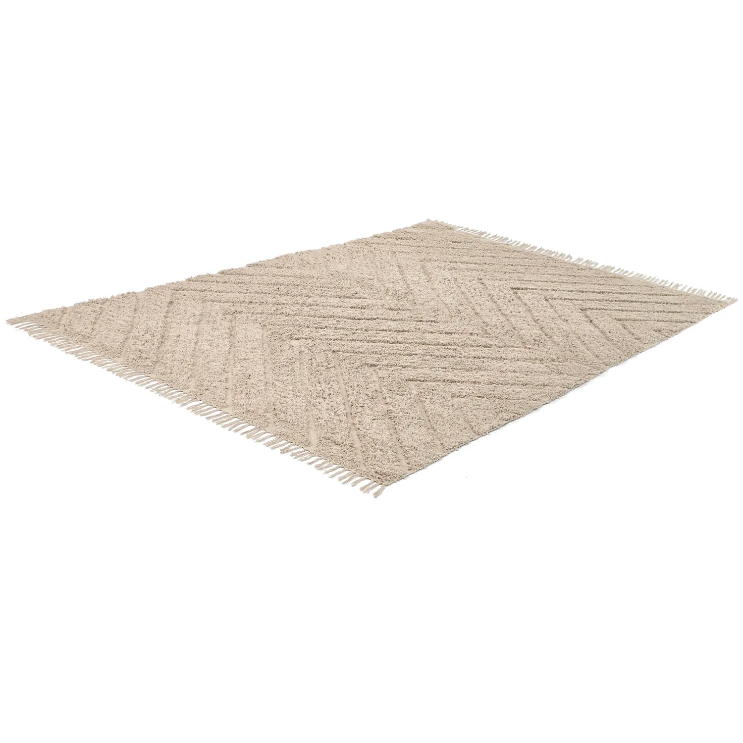 Shaggy koberce - Conara Natural Cotton Shaggy (béžový)