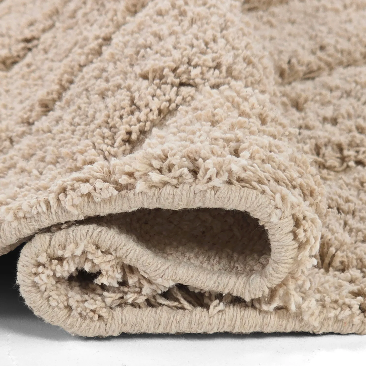 Shaggy koberce - Conara Natural Cotton Shaggy (béžový)