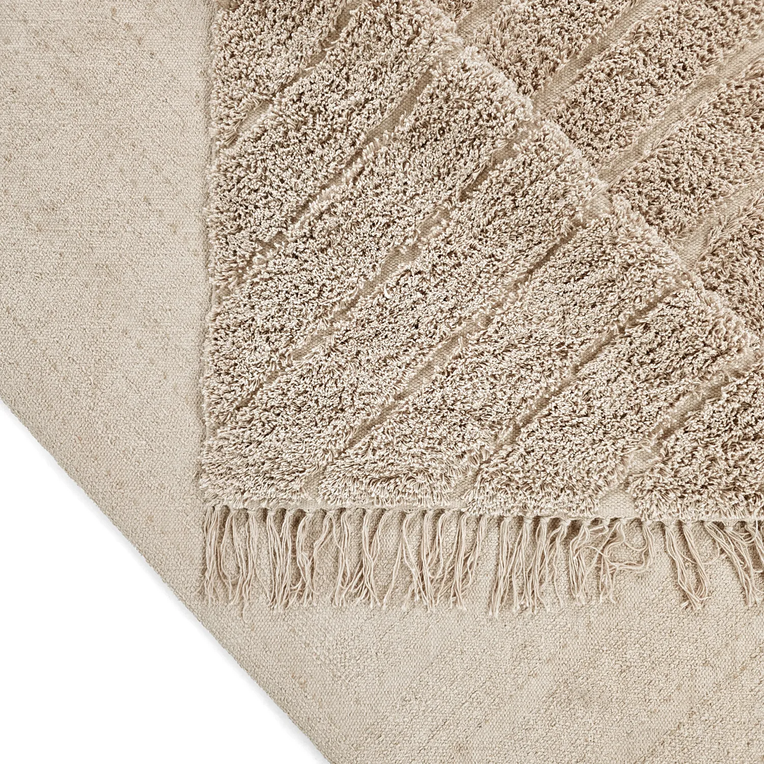 Shaggy koberce - Conara Natural Cotton Shaggy (béžový)