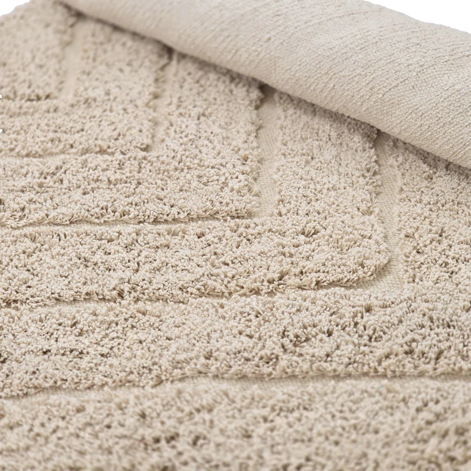 Kulatý koberec - Conara Natural Cotton Shaggy (béžový)