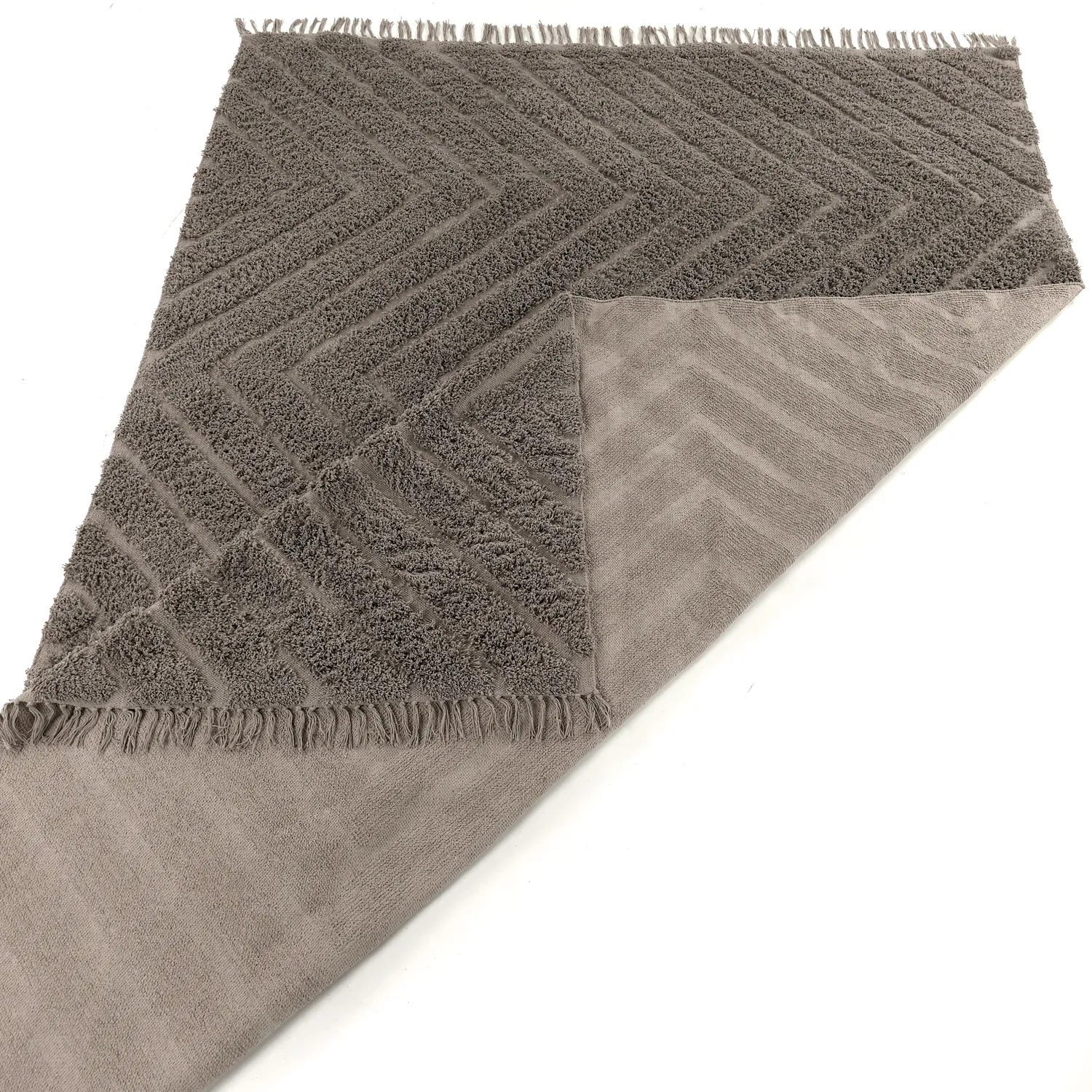 Shaggy koberce - Conara Natural Cotton Shaggy (taupe)