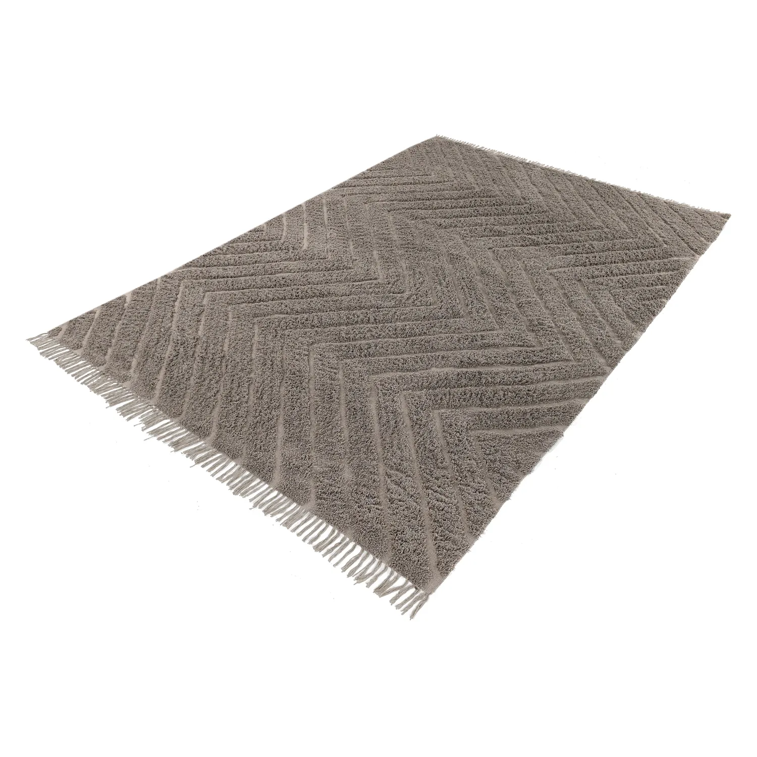 Shaggy koberce - Conara Natural Cotton Shaggy (taupe)