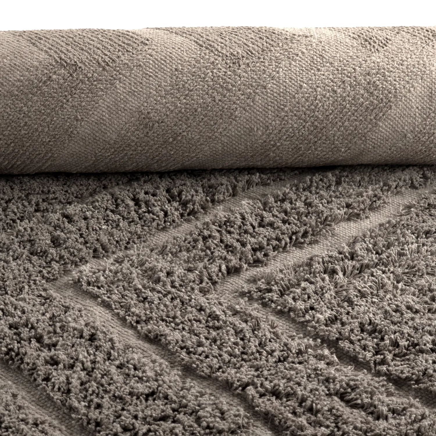Shaggy koberce - Conara Natural Cotton Shaggy (taupe)