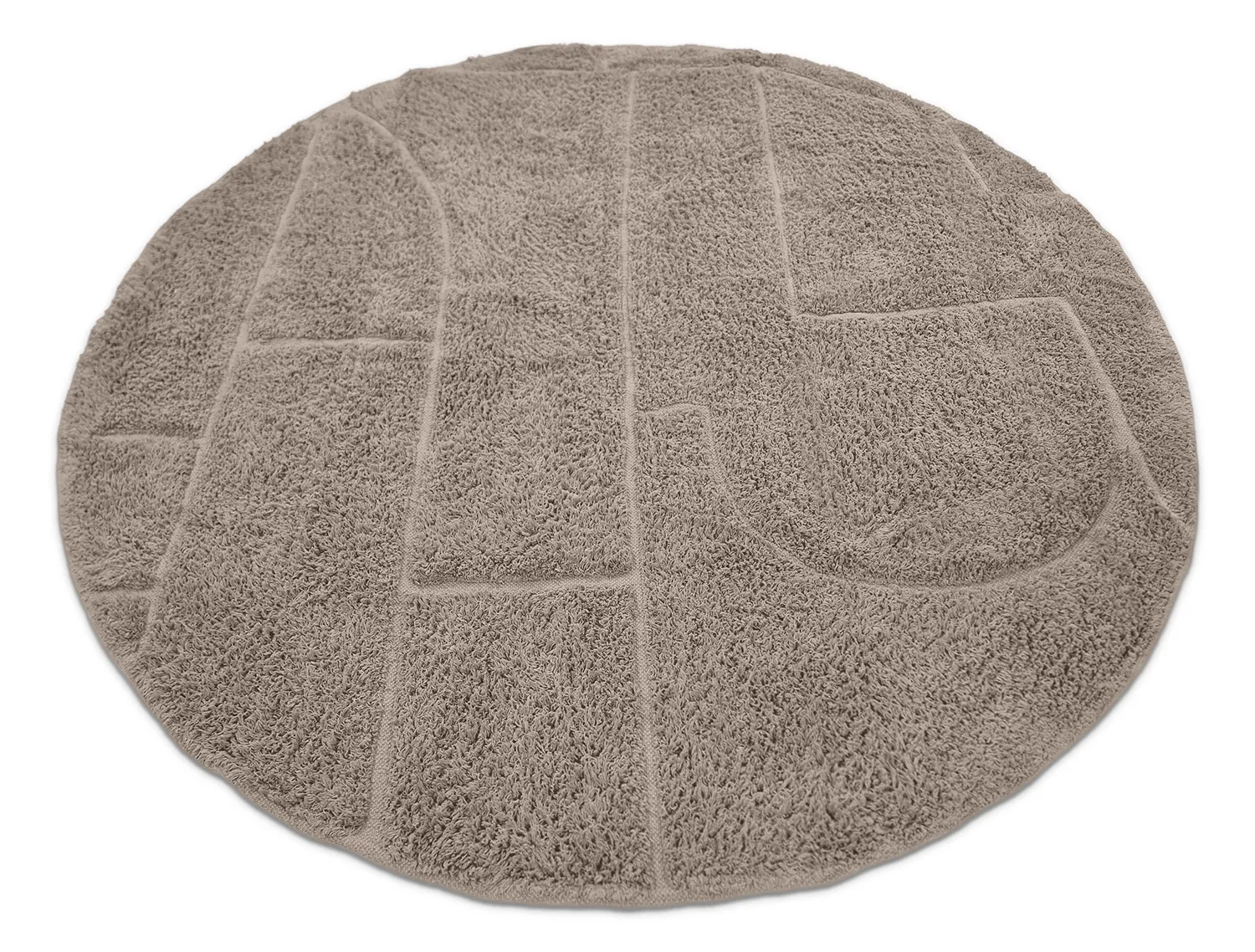 Kulatý koberec - Cremona Natural Cotton Shaggy (taupe)