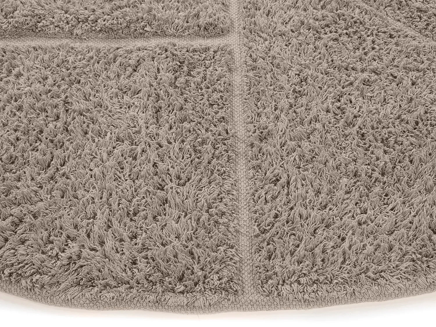 Kulatý koberec - Cremona Natural Cotton Shaggy (taupe)