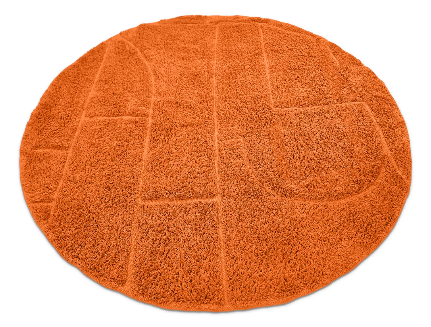 Kulatý koberec - Cremona Natural Cotton Shaggy (oranžová)