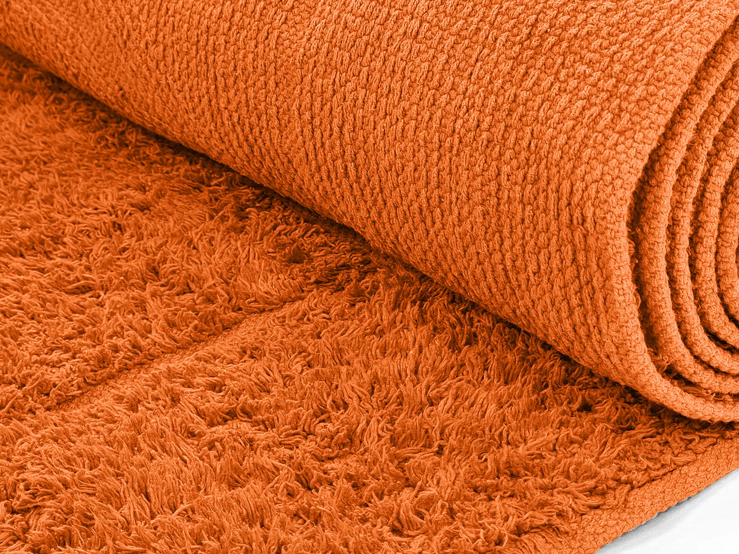 Kulatý koberec - Cremona Natural Cotton Shaggy (oranžová)