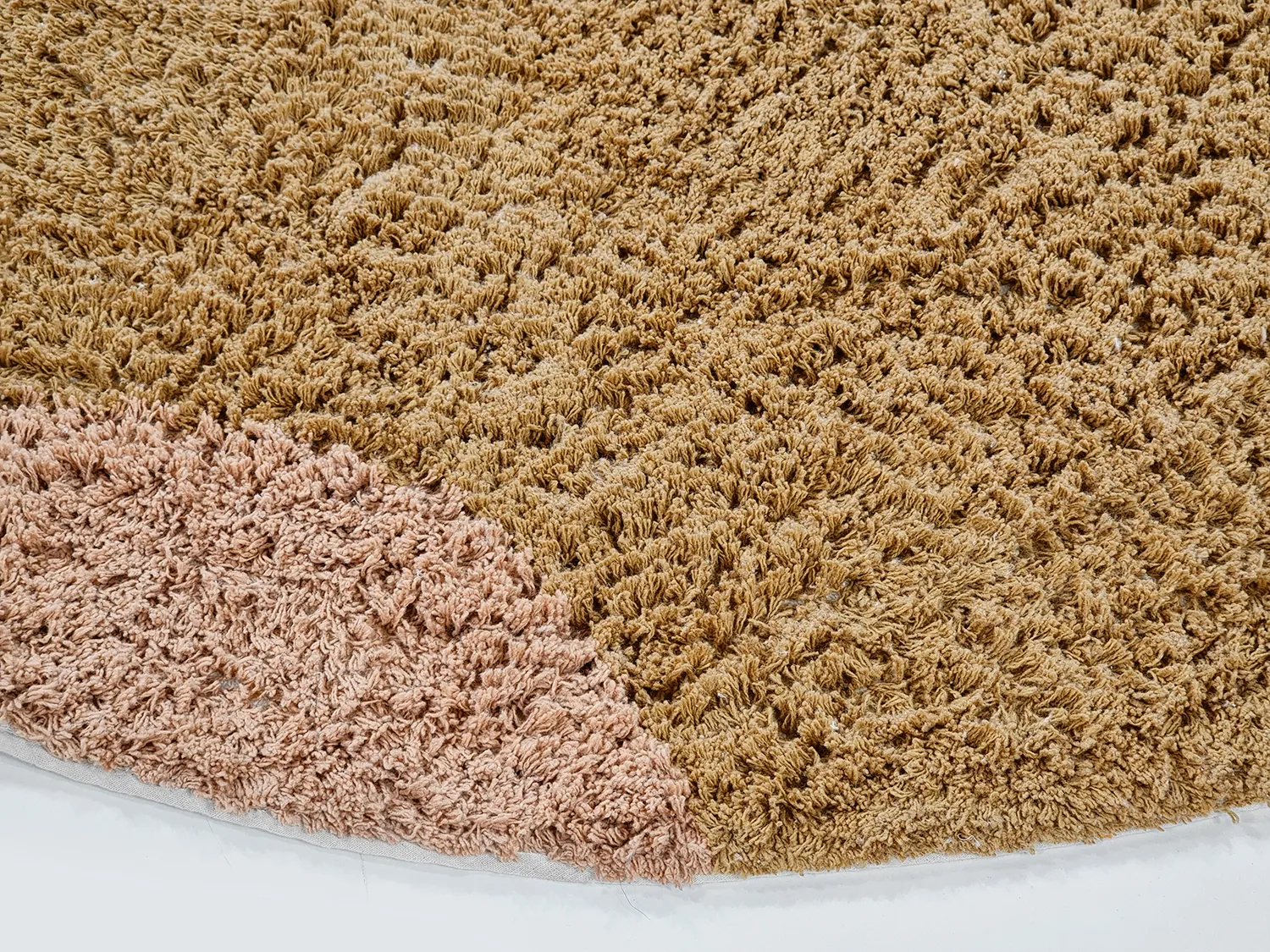 Kulatý koberec - Donostia Natural Cotton Shaggy (vícebarevná)