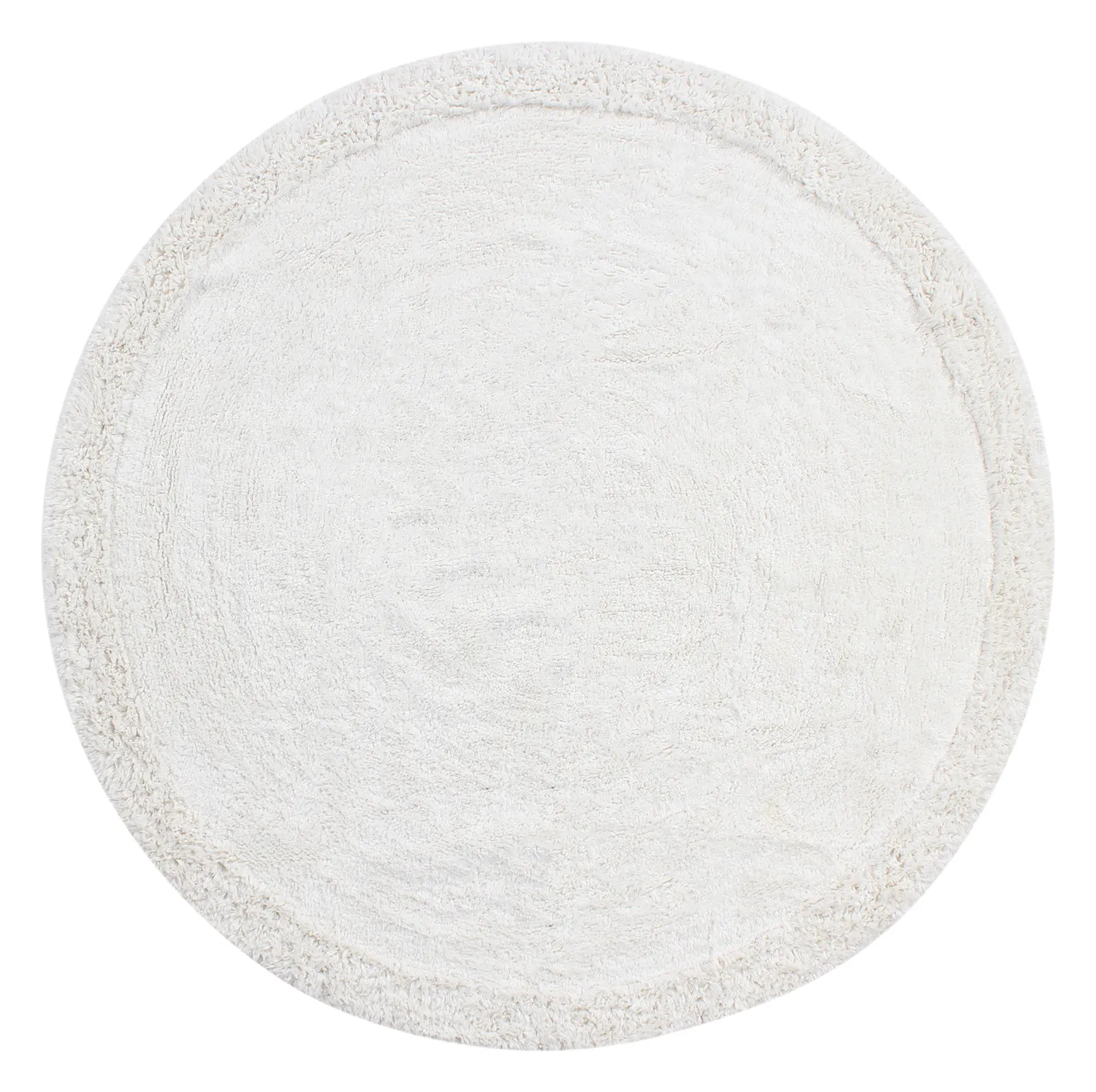 Kulatý koberec - Ebba Natural Cotton Shaggy (offwhite)
