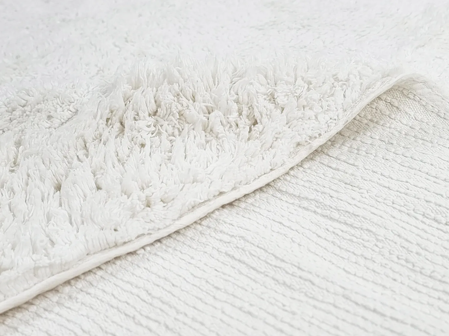 Kulatý koberec - Ebba Natural Cotton Shaggy (offwhite)