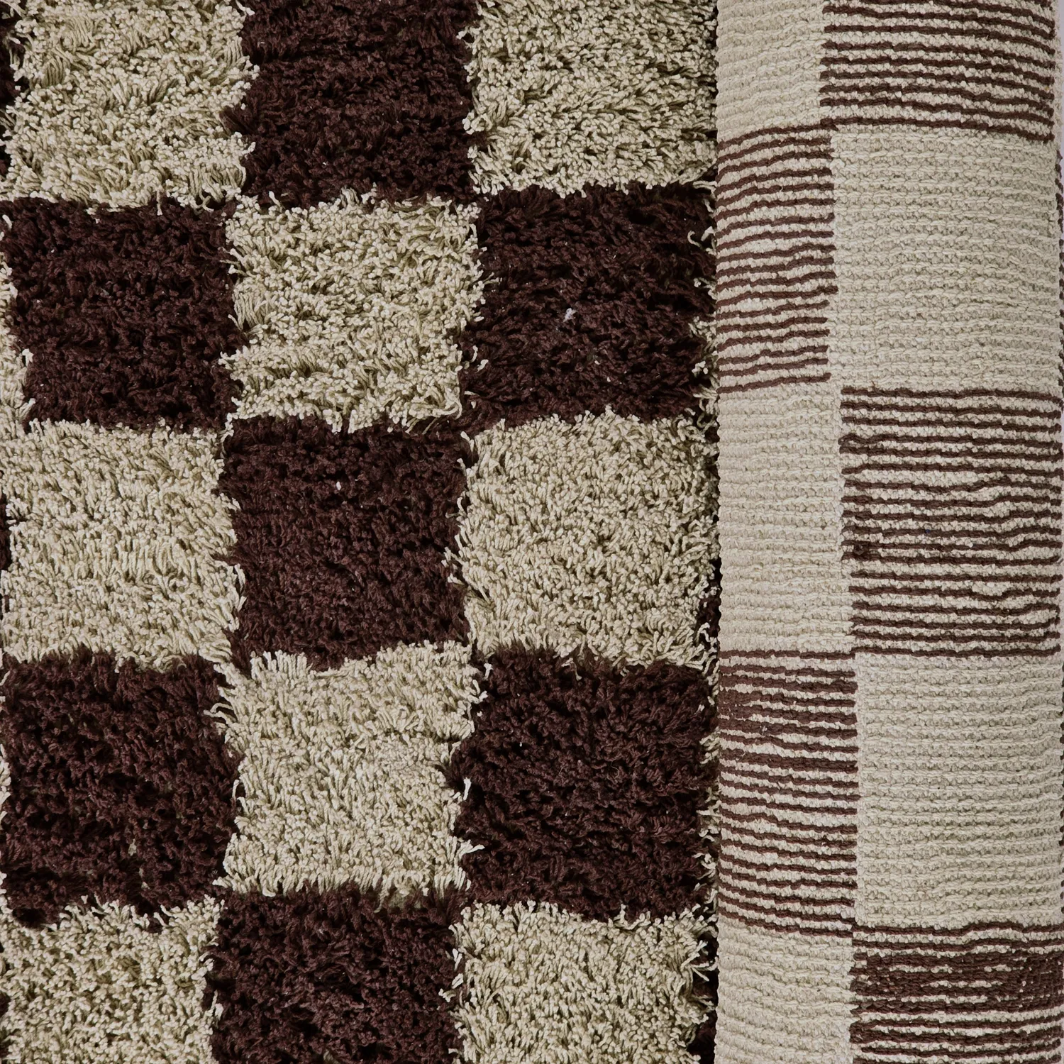 Shaggy koberce - Elsey Natural Cotton Shaggy (béžová/hnědá)