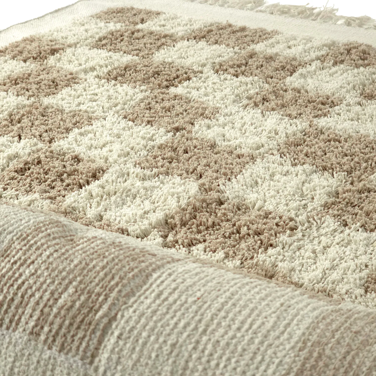 Shaggy koberce - Elsey Natural Cotton Shaggy (smetana/písek)