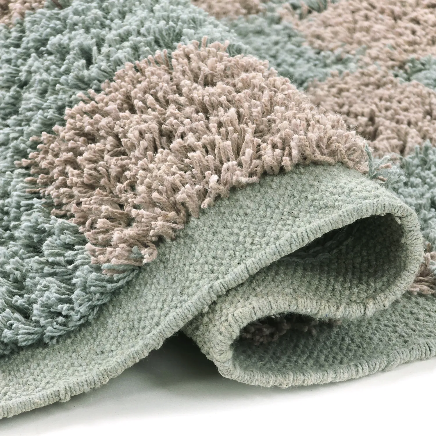 Shaggy koberce - Elsey Natural Cotton Shaggy (šedá/růžová)